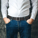 Genuine Leather Men Belt Vintage Luxury Designer Belts Retro Pin Buckle Strap For Jeans For Men