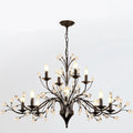 Crystal LED Ceiling Chandelier Villa Living Room Lighting Modern Restaurant Bedroom Candle Droplight