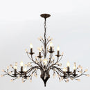 Crystal LED Ceiling Chandelier Villa Living Room Lighting Modern Restaurant Bedroom Candle Droplight