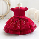 Sparkling Baby Girls Princess Dress Striped Summer Christmas Wedding 6M-4 Years