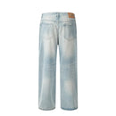 Vintage Ripped Hole Denim Pants Men Jeans Cotton Jean Trousers Retro Men Clothing