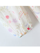 Autumn Long Sleeve Mini Dress Woman Slim Chic Floral Print Square Neck Ruffle Tie Short Fairy Dress Female