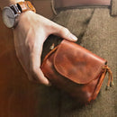 Retro Tanned Leather Wallet Head Layer Genuine Leather Storage Bag
