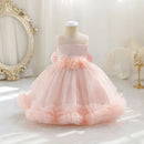 Baby Girls Dress Puffy Lace Princess Party Ball Gown for Wedding Formal Costume 1-6 Years