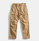 Pants Classic Straight Fit Relaxed Cargo Trousers for Men Multi-Pocket Outdoor Casual