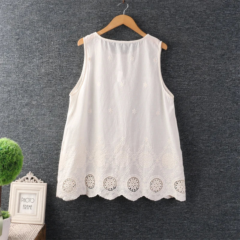 Autumn Sweet Hollow Embroidered Shirt Women Long Sleeve Casual Tops