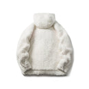 Winter Warm Leather Jacket Vintage Fleece Fluffy Coat Waterproof Thick Warm Reversible Jackets Coats