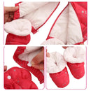 Baby Jumpsuit Thickened Hooded Print Newborn Outdoor Romper Warm Boutique Down Jacket Rompers