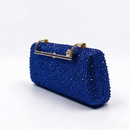 Autumn Royal Blue Color Shoes and Bag Set Special Design for Wedding Party