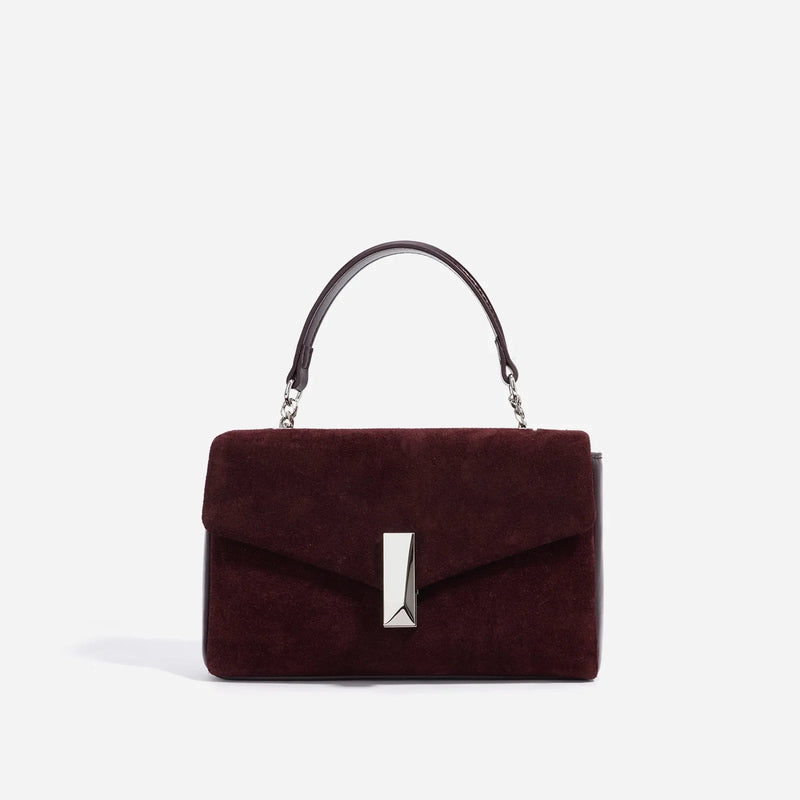 Winter Classic Compact Bag Matte Leather Women Crossbody Bag Chain Strap Shoulder Bag