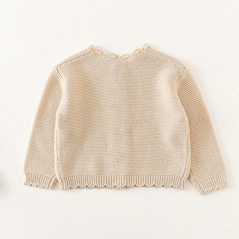 Autumn 0-3Yrs Children Clothes Infant Baby Girls Knitting Cardigan Newborn Baby Girls Sweater