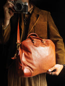 Tanned men's handbag casual travel genuine leather large capacity women's crossbody bag