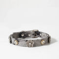 Custom Lettered Denim Pet Collars Small Dog Collar and Tag Set Poodle Schnauzer Dachshund  Dogs Accessoires Cat Collar