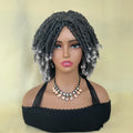 Bob Braided Wig Synthetic Faux Locs Crochet Twist Braiding Wig Dreadlocks Short Wigs For Women