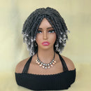 Bob Braided Wig Synthetic Faux Locs Crochet Twist Braiding Wig Dreadlocks Short Wigs For Women