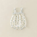 Summer Floral Baby Girl's Bodysuit Newborn Triangle Crawling Suit