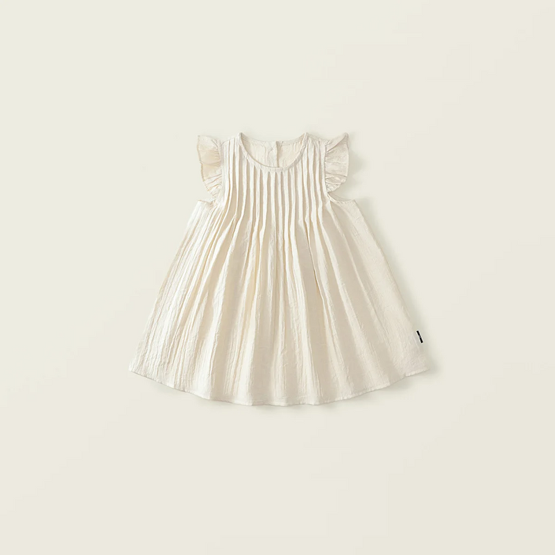 Girls Small Fly Sleeve Dress Summer Item for Baby Girls Version Chiffon Princess Dress