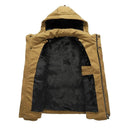 Winter Men's Thicken Jacket Mens Casual Hooded Warm Windbreaker Parkas Coats Male
