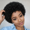 Woman with styled hair against a plain background, Obroi