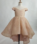 Girls Dresses Zipper Back Beautiful Flower Girl Dress Kids Birthday Gown