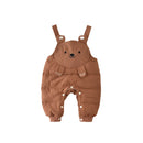 Winter New Baby Rompers Cartoon Boys Overall Thicken Jumpsuits