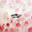 Ring Heart Europe Style Romantic Fine Jewerly For Women Love Gift In Real 925 Sterling Silver