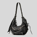 Women Shoulder Bags Punk Style Hobos Crossbody Bag Luxury Soft Pu Leather Messenger Bag