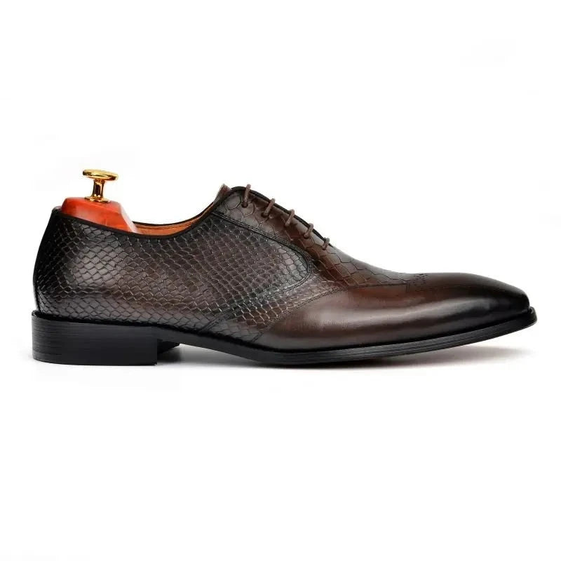 Oxford Men Dress Shoes Wedding Best Man Shoe Genuine Leather Office Formal Designer Shoes for Men
