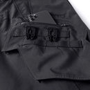 Cargo Shorts Men Functional Multi Pockets Shorts Streetwear Knee Length Pants Black