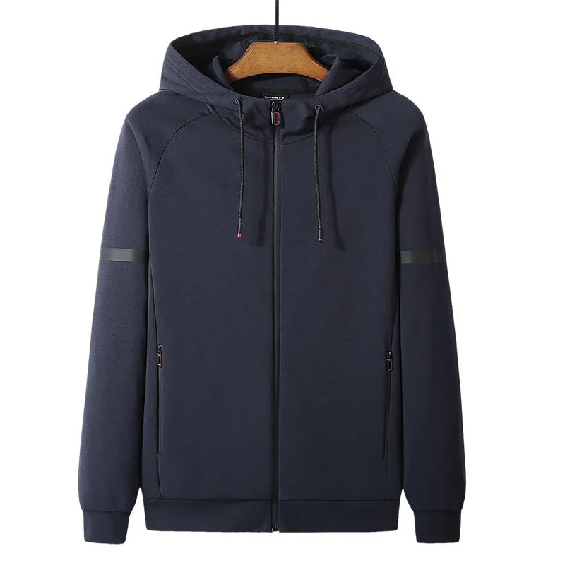 Spring autumn Jacket Hoodie Men Thick Casual