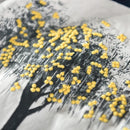 New linen embroidered round neck t-shirt men print-double-fish men t shirts short sleeve solid white tshirt mens camiseta tops