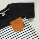 Summer Newborn Infant Baby Boys Rompers Playsuit Jumpsuit Overalls for Kids Cotton Striped Patchwork Baby Clothing