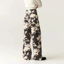 Women's Jeans Washed Tie-dye Wide Leg Straight Baggy Pants