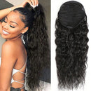 Kinky Curly Wrap Ponytail Human Hair Extension 12-24 Inch Ponytail Clip in Extensions