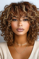 Woman with styled hair featuring the Sleek brand logo, Obroi