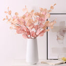 Autumn Artificial Plant Faux Leaves Eucalyptus Long Branch Wedding Home Decoration Silk Flowers Fake Plants DIY Wall Arrangement