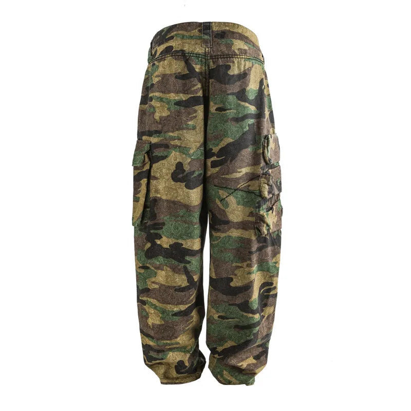Camouflage Men Work Pants Male Trousers Casual