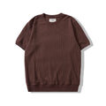 Brown short-sleeve shirt on a white background, Obroi