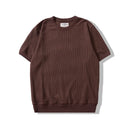 Brown short-sleeve shirt on a white background, Obroi