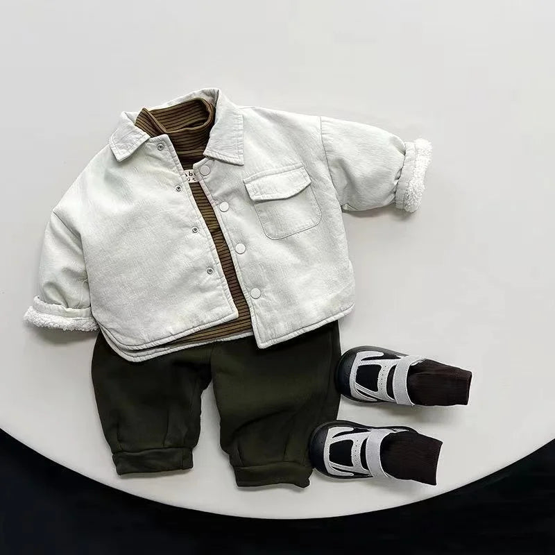 Boy Jackets Fleece Kids Coats Children Outerwear Winter Autumn