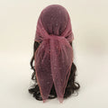 Purple headscarf with a bow on a white background, Obroi