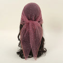 Purple headscarf with a bow on a white background, Obroi