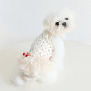 Dogs and Cats Dress Flower Dots Pet Puppy Shirt Spring/Summer Clothes Outfit