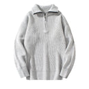 Sweater Men Casual Warm Loose Zipper Long Sleeve Sweaters Male Jumper Clothes Knitwear Pull