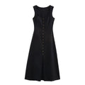 Women Long Dress Elegant Sleeveless Sling Dresses Summer Lady Dresses