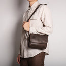 Leather Men's Shoulder Bag Vintage Flap Phone Bag Man Simple Bag Crazy Horse Leather Retro