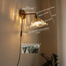 Wall Lamp Sconce Glass Balcony Bedroom Bathroom Mirror Light Fixtures Copper Nordic Lampe De Chevet