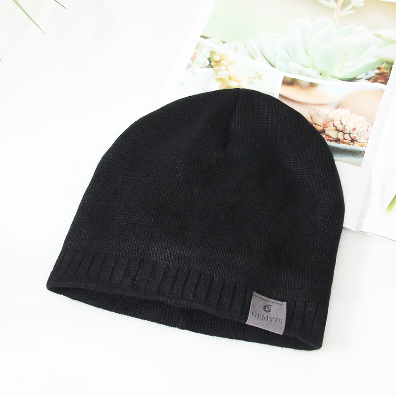 Winter Hats for Woman Man Beanie Caps Solid Warmer Bonnet Ladies Plush Casual Cap