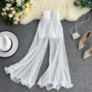 Summer Pants Women Elegant Trouser Casual Pop Pants High Waist Loose Pleated Pants