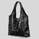 Hollow Rivet Large Capacity Tote Bag Hobos Women Handbags Luxury Soft Pu Leather Shoulder Bags